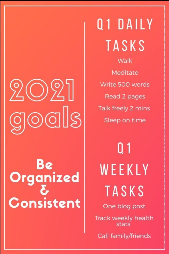 Goals and tasks - planning daily and weekly tasks 